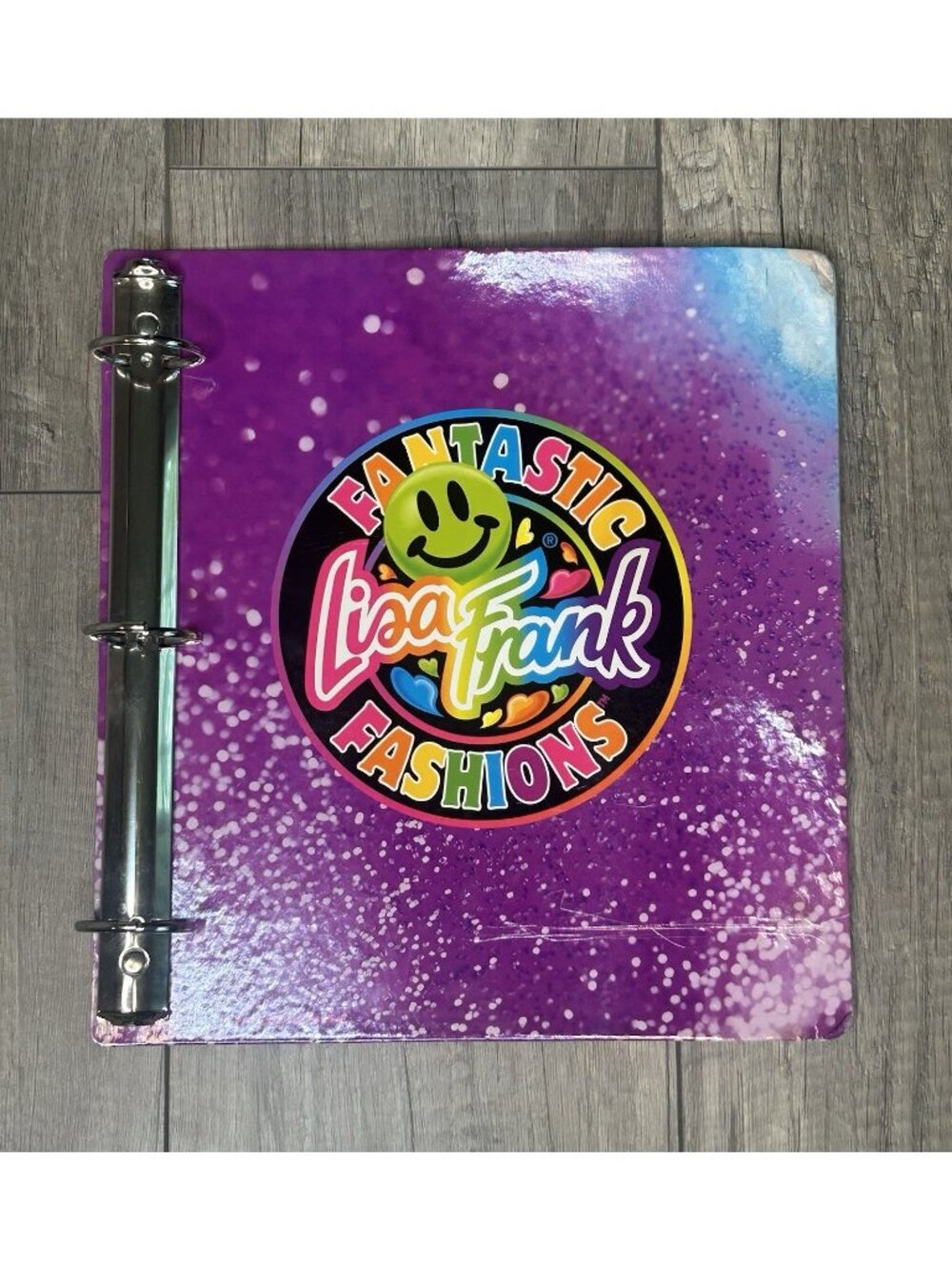 Lisa Frank Y2K Butterfly Glitter Zip Binder Trapper Keeper Organizer Vintage Vtg - Picture 4 of 16